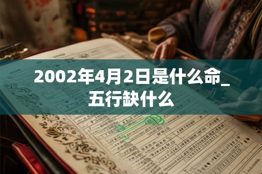 2002年4月2日是什么命_五行缺什么