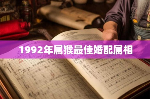 1992年属猴最佳婚配属相 1992年属猴最佳婚配属相