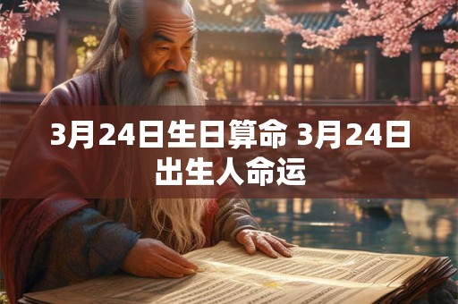 3月24日生日算命 3月24日出生人命运 3月24日生日算命 3月24日出生人命运