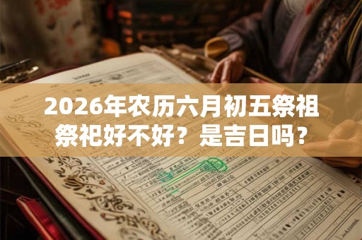 2026年农历六月初五祭祖祭祀好不好？是吉日吗？