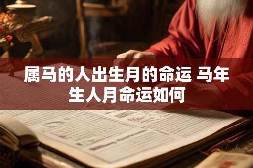 属马的人出生月的命运 马年生人月命运如何 属马的人出生月的命运 马年生人月命运如何