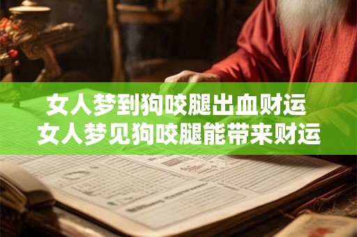 女人梦到狗咬腿出血财运 女人梦见狗咬腿能带来财运吗 女人梦到狗咬腿出血财运 女人梦见狗咬腿能带来财运吗
