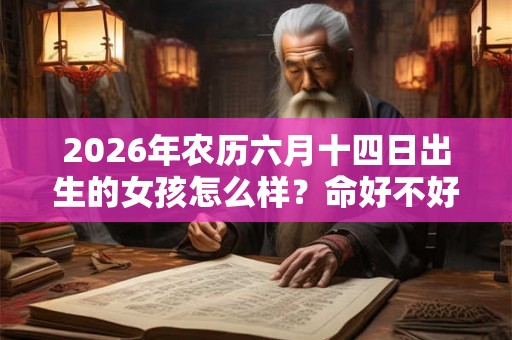 2026年农历六月十四日出生的女孩怎么样？命好不好？
