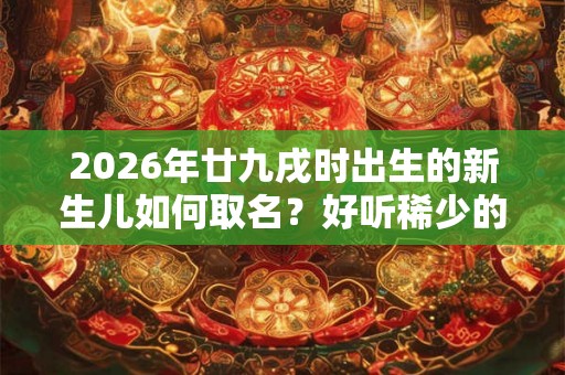 2026年廿九戌时出生的新生儿如何取名？好听稀少的名字