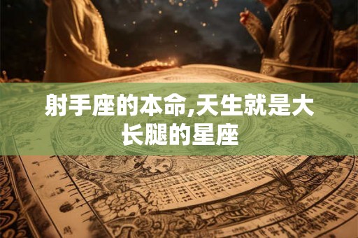 射手座的本命,天生就是大长腿的星座