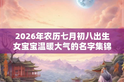 2026年农历七月初八出生女宝宝温暖大气的名字集锦