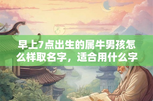 早上7点出生的属牛男孩怎么样取名字,适合用什么字 早上7点出生的属牛男孩怎么样取名字,适合用什么字