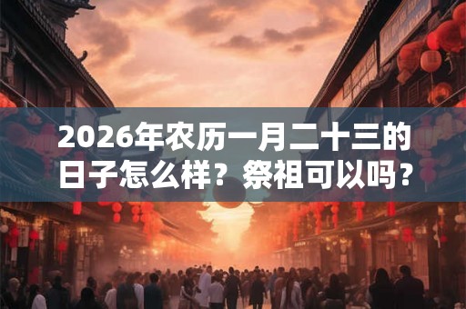 2026年农历一月二十三的日子怎么样？祭祖可以吗？