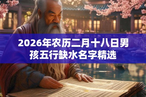 2026年农历二月十八日男孩五行缺水名字精选