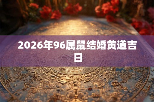 2026年96属鼠结婚黄道吉日