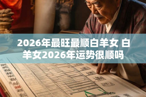 2026年最旺最顺白羊女 白羊女2026年运势很顺吗