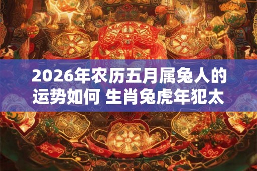 2026年农历五月属兔人的运势如何 生肖兔虎年犯太岁吗 2026年农历五月属兔人的运势如何 生肖兔虎年犯太岁吗