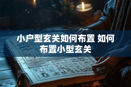 小户型玄关如何布置 如何布置小型玄关