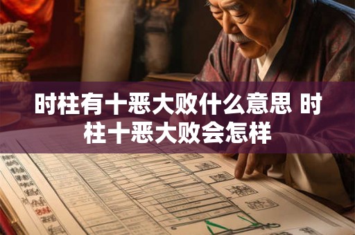时柱有十恶大败什么意思 时柱十恶大败会怎样