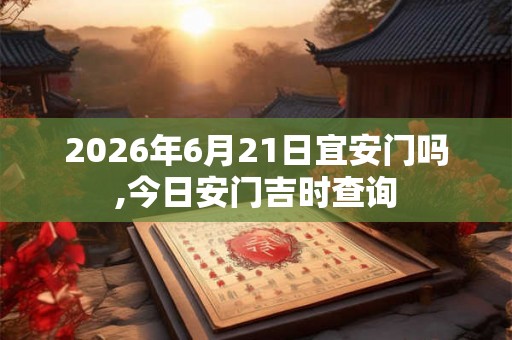2026年6月21日宜安门吗,今日安门吉时查询