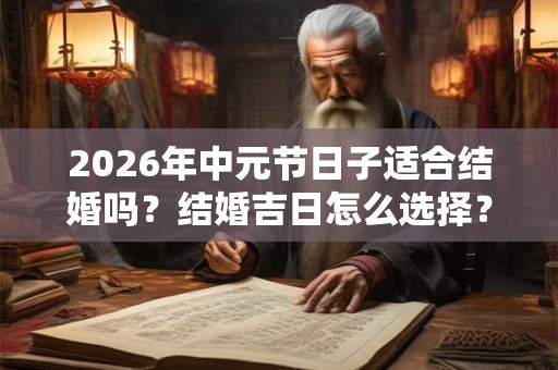 2026年中元节日子适合结婚吗？结婚吉日怎么选择？