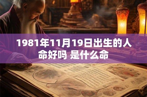 1981年11月19日出生的人命好吗 是什么命
