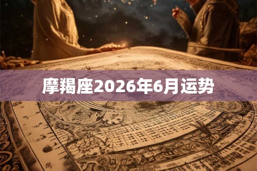 摩羯座2026年6月运势