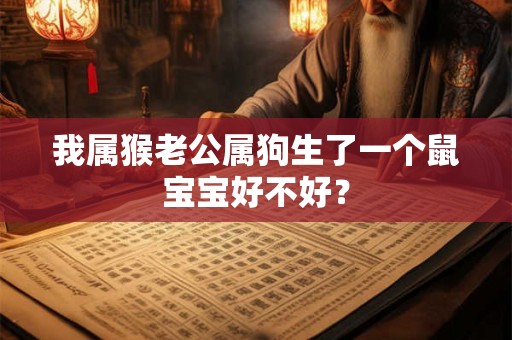 我属猴老公属狗生了一个鼠宝宝好不好？