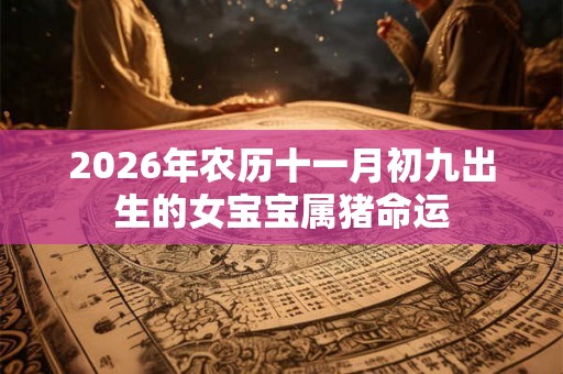 2026年农历十一月初九出生的女宝宝属猪命运