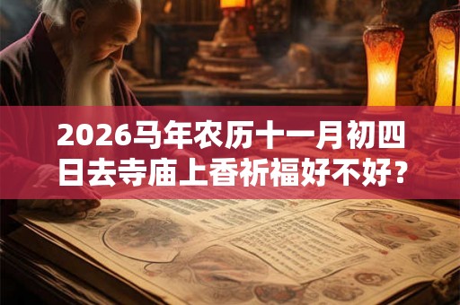 2026马年农历十一月初四日去寺庙上香祈福好不好？