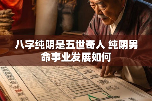 八字纯阴是五世奇人 纯阴男命事业发展如何
