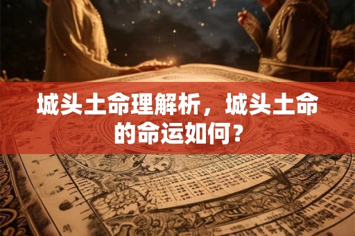 城头土命理解析，城头土命的命运如何？