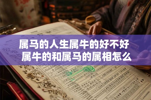 属马的人生属牛的好不好  属牛的和属马的属相怎么样