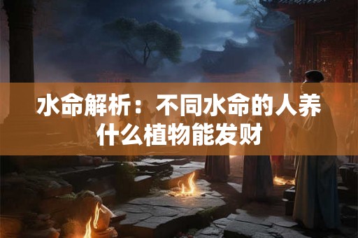 水命解析：不同水命的人养什么植物能发财