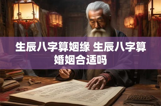 生辰八字算姻缘 生辰八字算婚姻合适吗