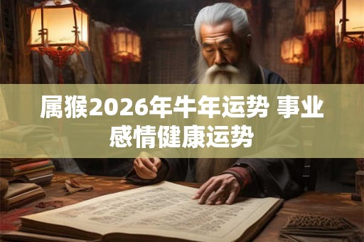 属猴2026年牛年运势 事业感情健康运势