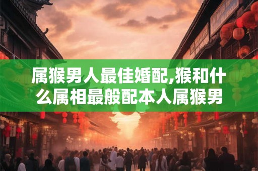 属猴男人最佳婚配,猴和什么属相最般配本人属猴男