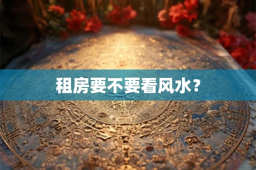 租房要不要看风水？