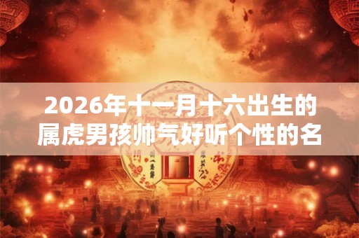 2026年十一月十六出生的属虎男孩帅气好听个性的名字精选