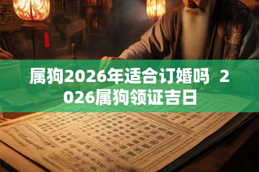 属狗2026年适合订婚吗  2026属狗领证吉日