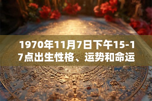 1970年11月7日下午15-17点出生性格、运势和命运