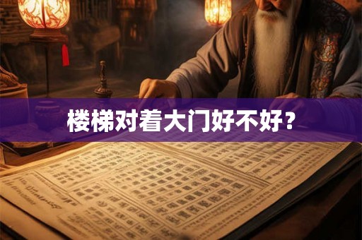 楼梯对着大门好不好? 楼梯对着大门好不好?