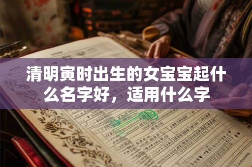 清明寅时出生的女宝宝起什么名字好,适用什么字 清明寅时出生的女宝宝起什么名字好,适用什么字