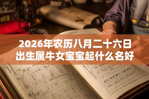 2026年农历八月二十六日出生属牛女宝宝起什么名好