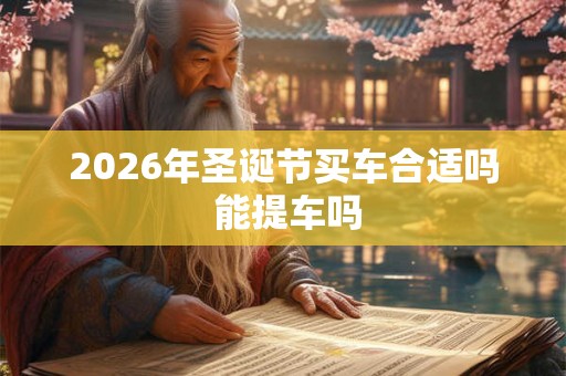 2026年圣诞节买车合适吗 能提车吗