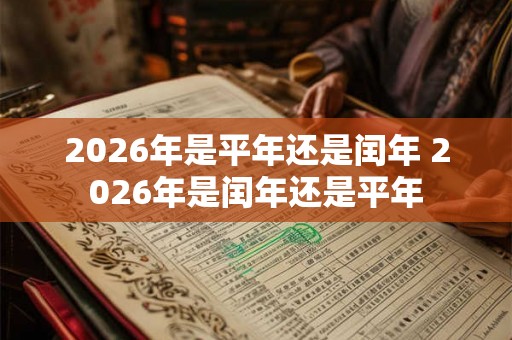 2026年是平年还是闰年 2026年是闰年还是平年