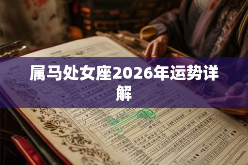 属马处女座2026年运势详解