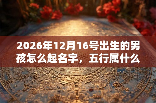 2026年12月16号出生的男孩怎么起名字,五行属什么 2026年12月16号出生的男孩怎么起名字,五行属什么