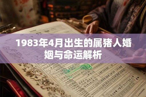 1983年4月出生的属猪人婚姻与命运解析