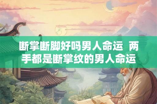 断掌断脚好吗男人命运  两手都是断掌纹的男人命运