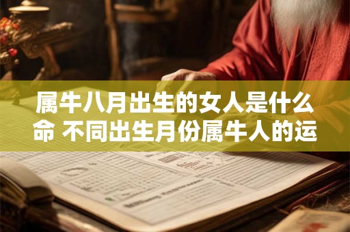 属牛八月出生的女人是什么命 不同出生月份属牛人的运势