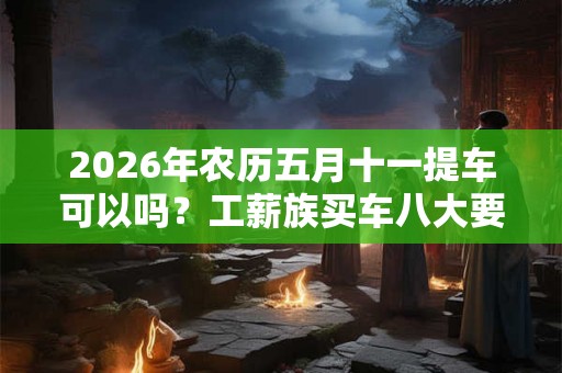 2026年农历五月十一提车可以吗？工薪族买车八大要诀