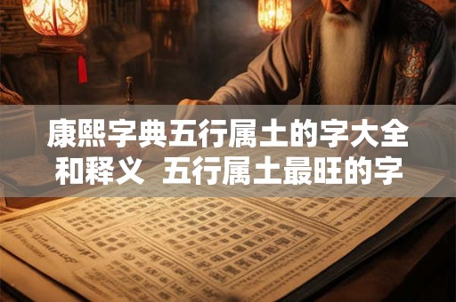 康熙字典五行属土的字大全和释义  五行属土最旺的字