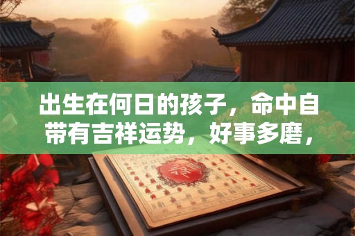 出生在何日的孩子，命中自带有吉祥运势，好事多磨，终将有所成！