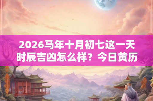 2026马年十月初七这一天时辰吉凶怎么样？今日黄历查询